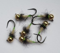 SZTUCZNA MUCHA NIMFA JIG #10 GREEN HARE