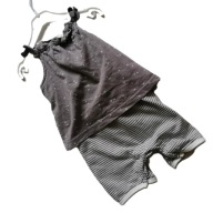 TOPMINI rampers letni 2w1 dla dziewczynki 68 cm