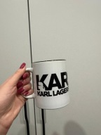 Kubek Karl Lagerfeld 300 ml czarne wnętrze nadruk ceramiczny prezent nowy