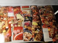 Zestaw pocztówek vintage z przepisami kuchni 50 sztuk