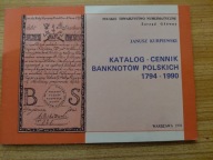 N= KATALOG -CENNIK BANKNOTÓW POLSKICH OD 1794=KUROPIEWSKI
