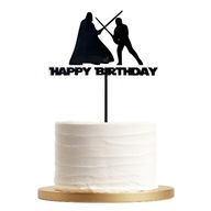 Topper Star Wars na Tort - dekoracja Happy Birthday Vader