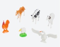 ZESTAW ZABAWKOWYCH ZWIERZĄTEK - 6 SZT - FARMA - D193