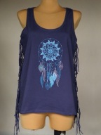 # Bawełniana z frędzlami - BLUE MOTION - 38 - 40 #