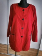 Czerwony płaszczyk.Z domieszką wełny.