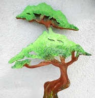 Drzewko szczęścia rzeźba drewniana, bonsai