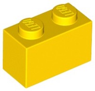 LEGO Belka 1x2 żółty yellow 300424 3004 5szt Nowe