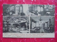 ŻAGAŃ SAGAN ZIELONA GÓRA CONDITOREI UND CAFE KAWIARNIA CARL RUDIGERS 1916 R