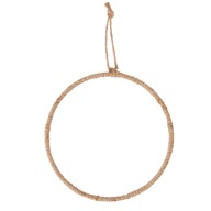 Zawieszka jutowa Obręcz koło średnica 20cm do dekoracji Boże Narodzenie