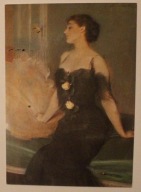 Teodor Axentowicz ( 1859 - 1938 ), Portret damy w sukni balowej1906 r.