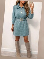 Sukienka dzianinowa z golfem roz. 50