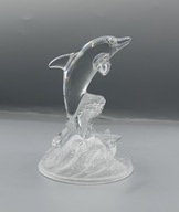 Delfin na fali - piękna Idealna figurka - kolekcjonerska - Francja