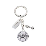 Brelok do Kluczy Hantel Talerz I Can Trening Siłownia Gym Trójbój