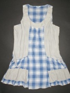 EVITA_Cudna SUKIENKA_tunika niebieska kratka bawełna JEDYNA_46