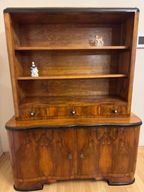Biblioteczka antyk mebel z lat 50tych z czasów PRL odrestaurowana zabytek