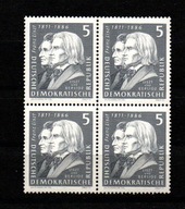 Znaczki Niemcy DDR Kompozytor Franz Liszt i Hector Berlioza. 1953r.