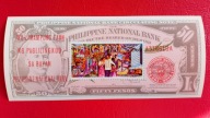 FILIPINY 1966 banknot 50 pesos na znaczku czyste**