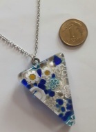 Vintage*oryginalny naszyjnik z zawieszką Murano - Millefiori
