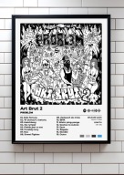 PRO8L3M „Art Brut 2” Prezent album ozdoba na ścianę | plakat A3