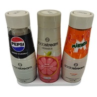 Stojak na syropy SodaStream 3 butelki – organizer na syropy, biały, prosty