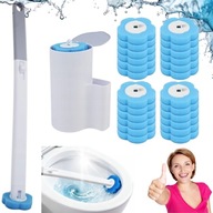 JEDNORAZOWA SZCZOTKA WC ZESTAW TIK TOK NIEBIESKA +24 WKŁADY WOLNOSTOJĄCA