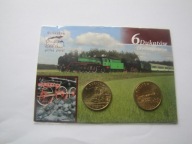 dukat lokalne Wolsztyn 2 x 6 dukatów w blistrze lokomotywy