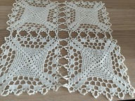 Serwetka serweta szydełkowe rękodzieło obrus misterne cacko ekri 30x30