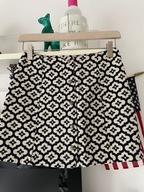 Z TOPSHOP CZERŃ BIEL ARTYSTYCZNY WZÓR krótka L