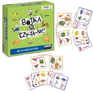 GRA PLANSZOWA BÓJKA NA CZYTANIE GRA EDUKACYJNA DO NAUKI CZYTANIA DLA DZIECI