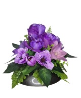 Stroik nagrobny fioletowy Wiosenny mała Wiązanka na mały pomnik