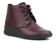 Helios 584 ciemna wiśnia damskie botki trzewiki sznurowane+zamek r. 38