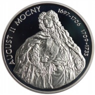 10 zł - AUGUST II MOCNY PÓŁPOSTAĆ - 2005 ROK + folder