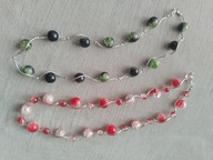 Naszyjniki dwa w komplecie.