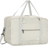 Torba na bagaż podręczny do samolotu 40x20x25 cm 20L Denim beżowy z paskiem
