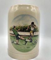 Vintage, kufel piłkarski zawodnicy piłkarze 600 ml