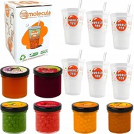 ZESTAW ŚWIĄTECZNY BUBBLE TEA NA PREZENT ŚWIĘTA KUBKI SŁOMKI SŁODKI UPOMINEK