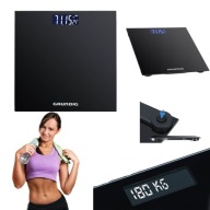 ELEKTRONICZNA WAGA LAZIENKOWA WYSWIETLACZ LCD SZKLANA FIT + BATERIE