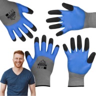 RĘKAWICE OCHRONNE OGRODOWE GOSPODARCZE ROBOCZE GUMOWE LATEKSOWE DO SADZENIA