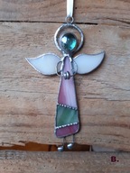 „Aniołek przywieszka ” B) witraż Tiffany, IDEALNY PREZENT .