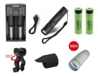 WYPRZEDAŻ! LATARKA ROWEROWA ZESTAW ROWEROWY CONVOY S2+ T6-4C 2x NCR 18650