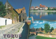 TORUŃ - SPICHLERZ GOTYCKI - PANORAMA - RUINY ZAMKU - HERB