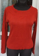 C&A CLOCKHOUSE SWETER rudawo-czerwony r 40/42