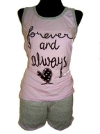 Piżama damska szerokie RAMIONKA szorty r. XXL