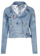 damska kurtka jeansowa Liu Jo rozm 38 w stylu lat 80