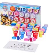 PIECZĄTKI MOTYWUJĄCE Stemple x26 Samotuszujące z Kolorowankami PSI PATROL