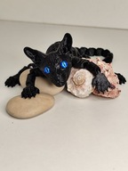 Ruchoma figurka Kotek Sfinks czarny