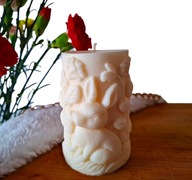 Świeczki sojowe na Wielkanoc, świeczka z zajączkiem, duża świeca kolumna