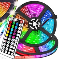 LEDY TAŚMA LED RGB BIAŁA KOLOROWA MOCNA WODOODPORNA SAMOPRZYLEPNA 5M 5050