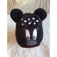 CZAPKA ZIMOWA JESIENNA Z DWOMA POMPONAMI WEŁNY