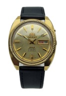 ZŁOCONY DUŻY MĘSKI NARĘCZNY ZEGAREK ORIENT AUTOMATIC LATA 80-TE - IDEAŁ